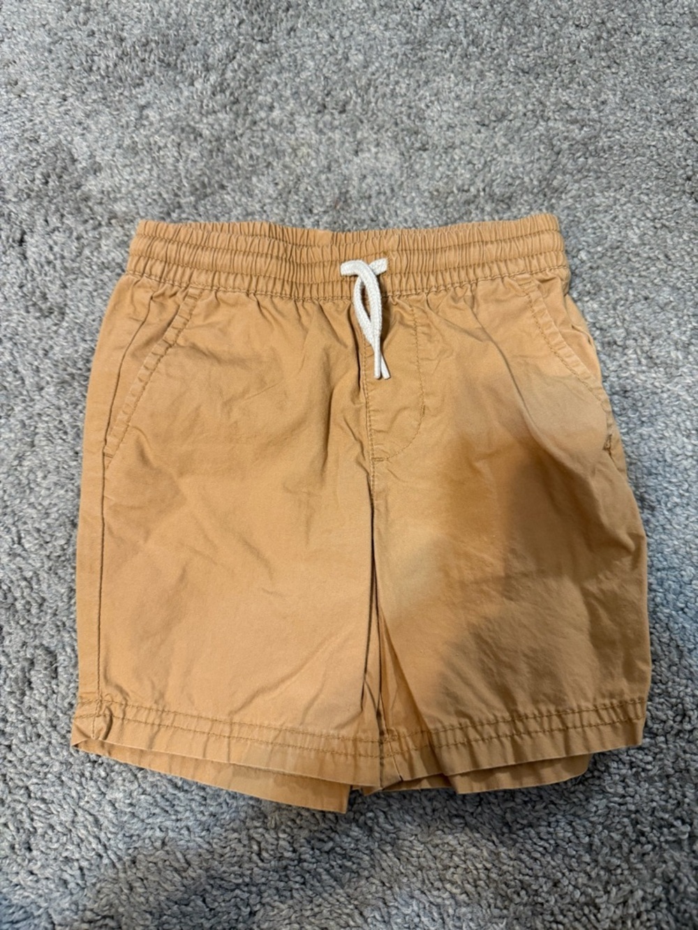 Old Navy Tan Elastic Waist Drawstring Shorts